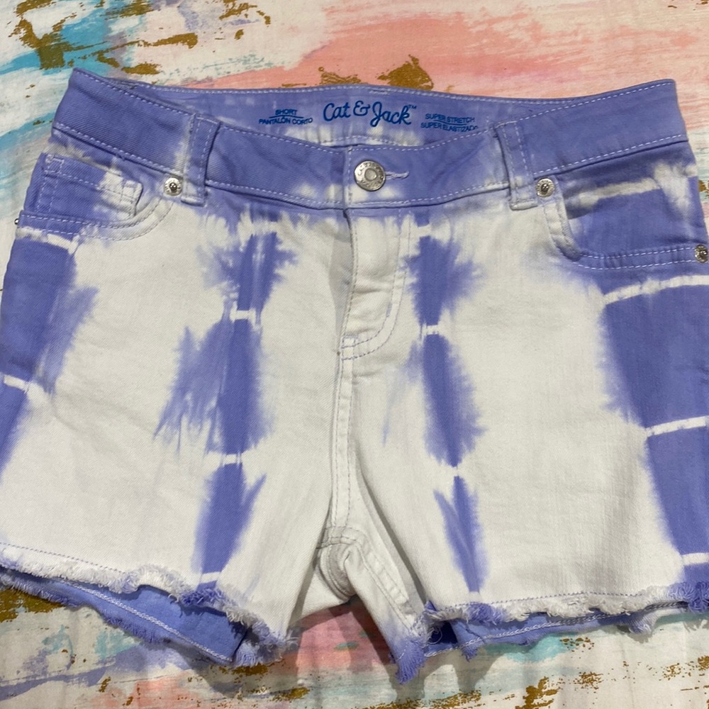 CAT&JACK purple tie dye shorts